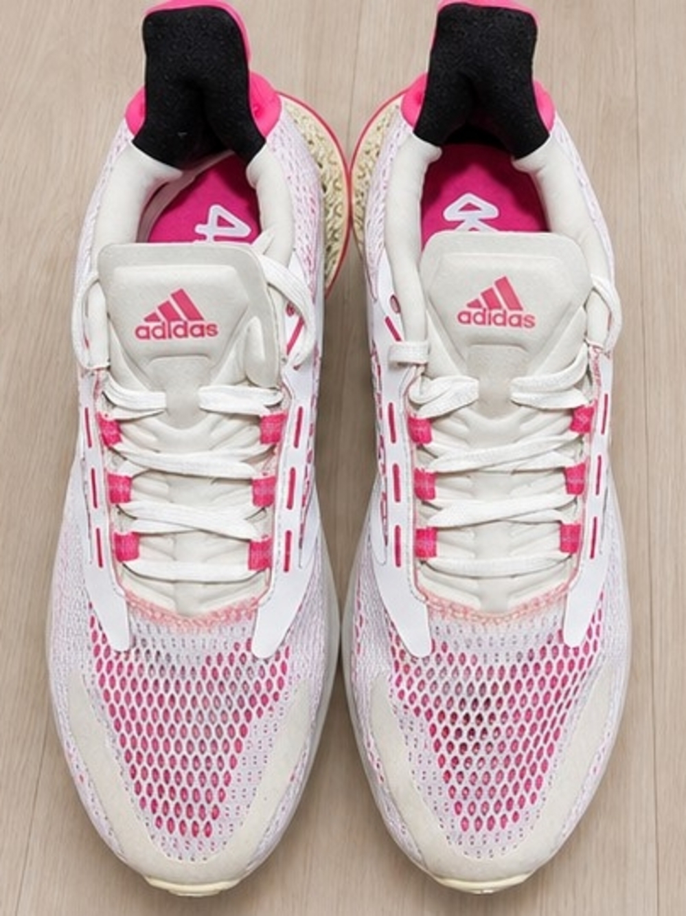 Adidas 4DFWD Pulse White Shock Pink Running Shoes 10.5 NWT